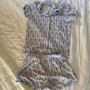 Purple Monkey Polo Pajamas